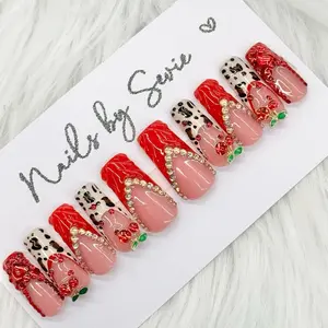 Nails by Sevie 10pc set Medium with Application Kit included