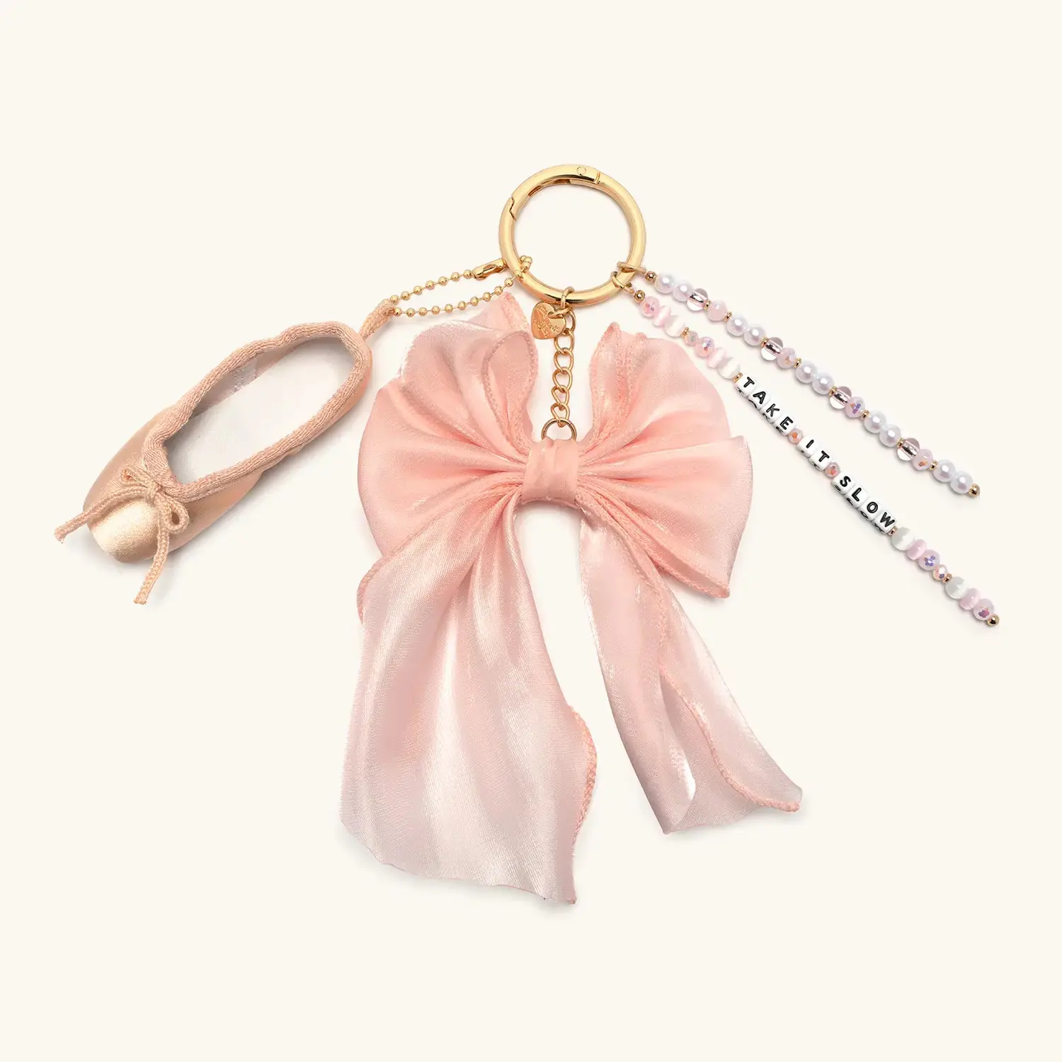 Little Words Project Whimsy Girl Collection Whimsical Accessories - Gold Charms, Sparkly Bag Charms, Keychains (Note: Small Parts - Keep Away from Young Children)