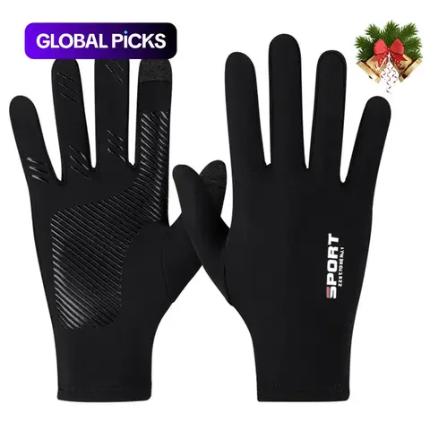 Outdoor Sports Gloves, Touchscreen Winter Grip Gloves with Anti-Slip Design, Non-Slip Windproof Thermal Gloves for cold weather, for Cycling, Running, Hiking, Walking and Fishing, Outdoor Activity Gloves #GLOBAL PICKS