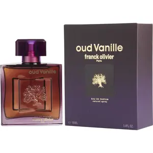 Franck Olivier Oud Vanille Eau De Parfum (Edp) - Unisex Aromatic Woody Fragrance with Raspberry Top Notes, Floral Scents, and Vanilla Base