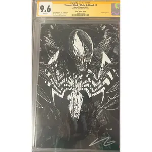 VENOM: BLACK, WHITE & BLOOD #1 JOHN GIANG NEGATIVE BLEED VIRGIN EDITION SIGNED BY JOHN GIANG CGC 9.6 (C86)