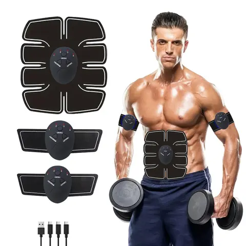 Abs Stimulator,  Abdominal Machine; Abdominal Trainer; Home Office Men and Women Abdominal/arm/leg Exercise Equipment, Stim Tool
