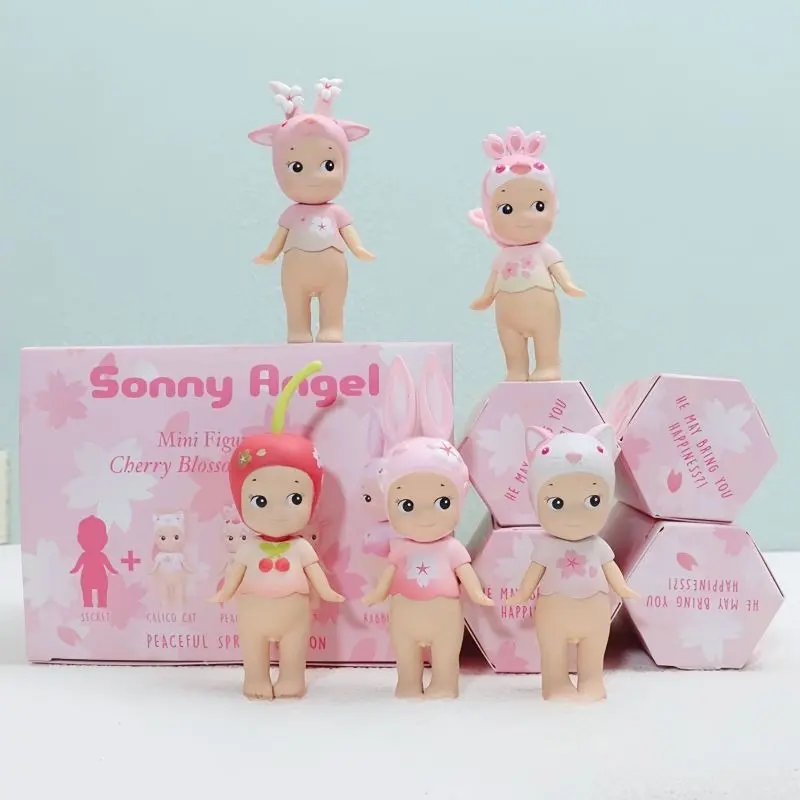 Sonny Angel Cherry Blossom Series Mini Figures – Adorable Sakura-Inspired Characters | Cute Kawaii Surprise Figure Gift for Collectors