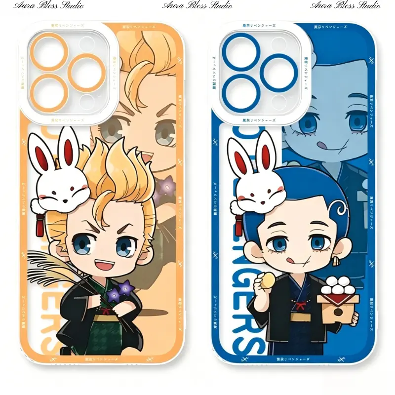 Trendy Anime Tokyo Revengers Phone Cases For iPhone 17 Promax Air 16 15 14 Pro Max Plus 13 12 11 Transparent Soft TPU Shockproof Protective Cover Gifts For Birthday Holiday