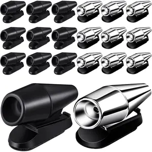 20 Pieces Deer Whistles for Vehicles Avoids Collisions, Deer Whistles for Car, Horns for Vehicles Warning Devices with Waterproof Animal Alert for Car and Motorcycle (Black,Silver)