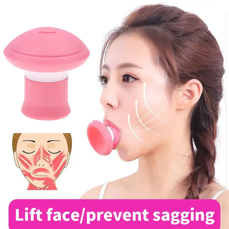 V Shape Face Slimming Lifter, Face Lift Skin Firming Exerciser, Muscle Training Facial Silica Gel Tools, Portable Skin Care Tool for Women, Facial Lifting Tool, Silicone, V Shape Contour