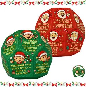 Christmas Swap Gift Exchange Dice 2025 New Party Games Hilarious Stocking Stuffers 12-Sided Plastic Fun for All Ages Easy to Play and Portable for Festive Cheer