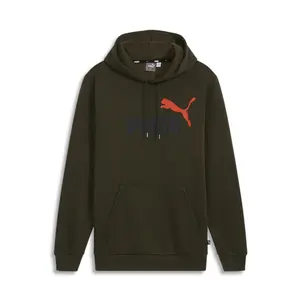 PUMA Mens Essentials 2 Col Logo Hoodie Casual Outerwear Casual - Green