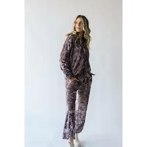 The Hannon Velvet Pants in Dusty Mauve