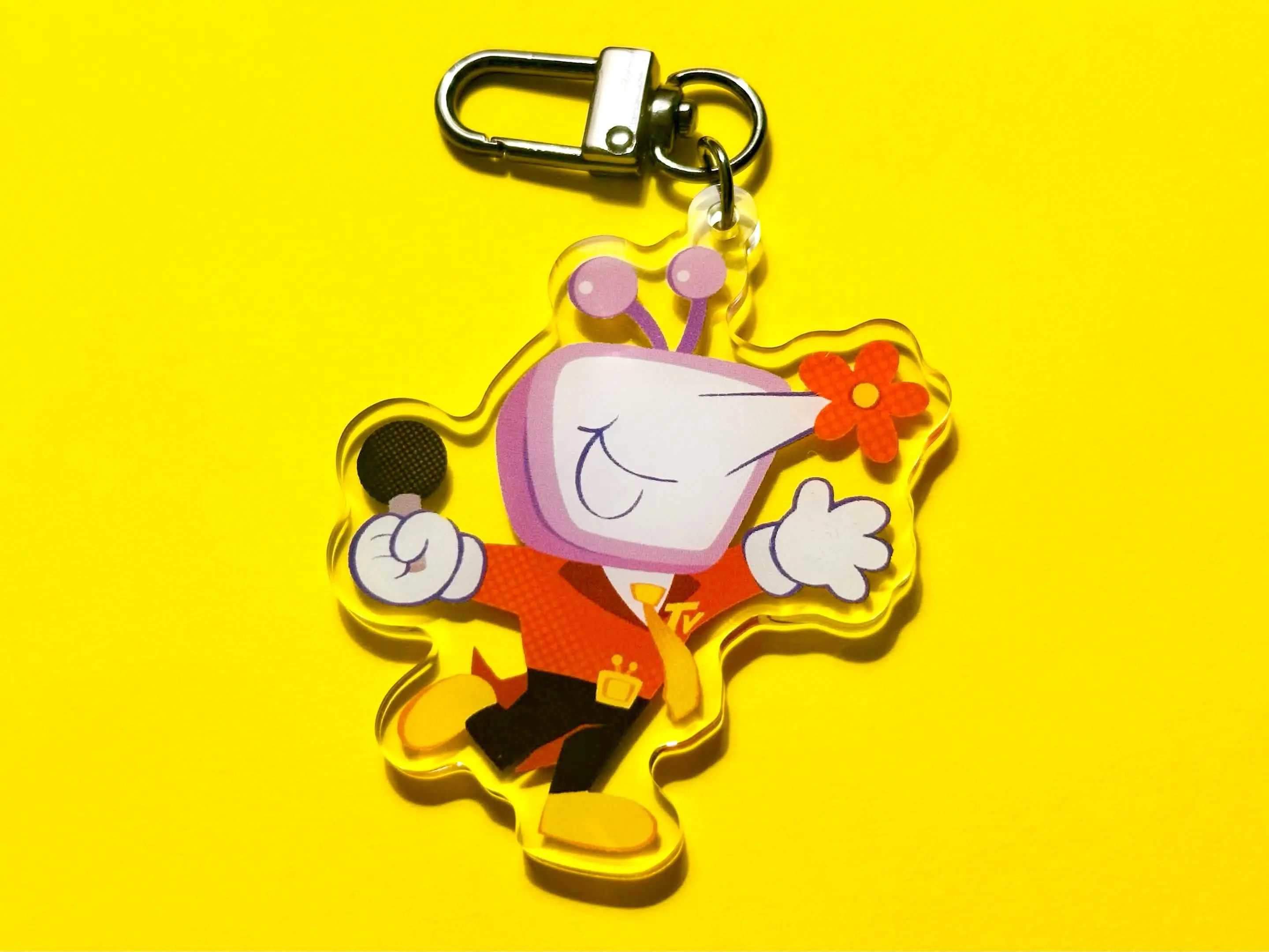 Flower Tenna Acrylic Keychain