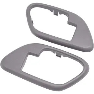 Interior Door Handle Trim Bezel Compatible with 1995-2000 Silverado Tahoe K1500 K2500 K3500 Suburban GMC Yukon Pickup Truck, Left Driver & Right Passenger Side 15708080 15708079 , Gray