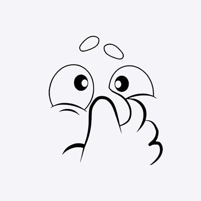 A Washroom Room WC Toilet Seat Stickers Holding Nose Pattern Funny View PVC Wall Stickers Decor Decals Art Mural