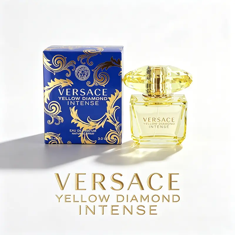 Versace Yellow Diamond Intense Perfume Women's Perfume 3 oz(90ml)  Eau de Parfum Floral Scent Family