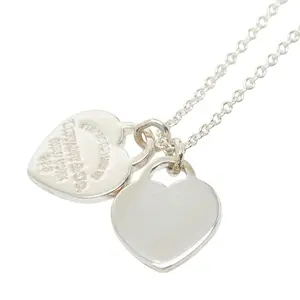 Pre-owned Tiffany & Co. Sterling Silver 925 (Ag925) Small Leather Goods Tiffany&Co. Return to Tiffany SV925 Necklace
