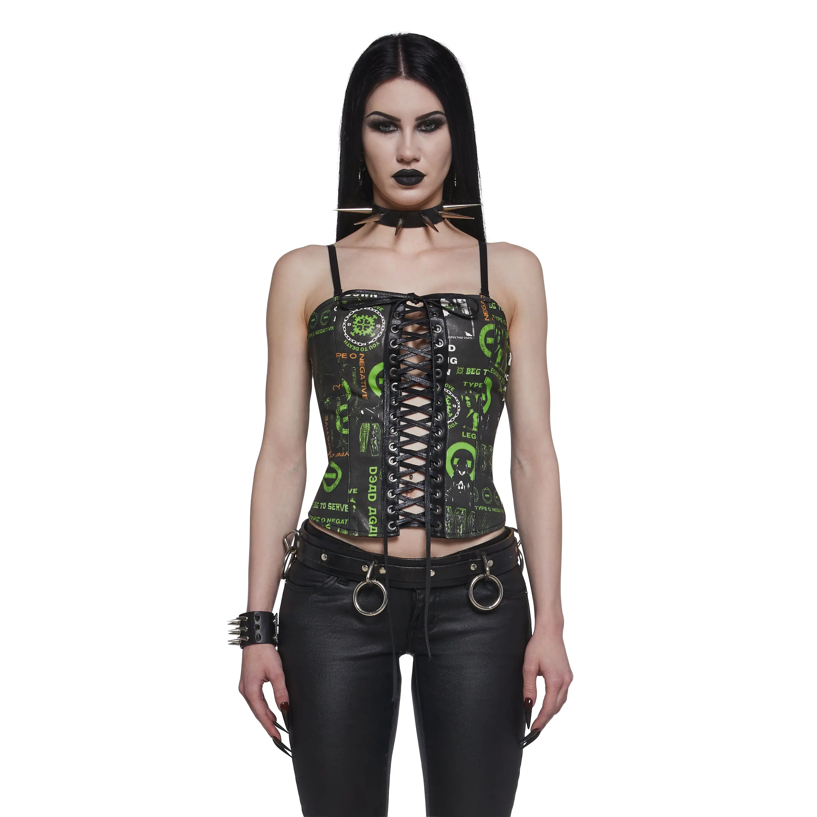 Love You To Death Lace Up Corset Top