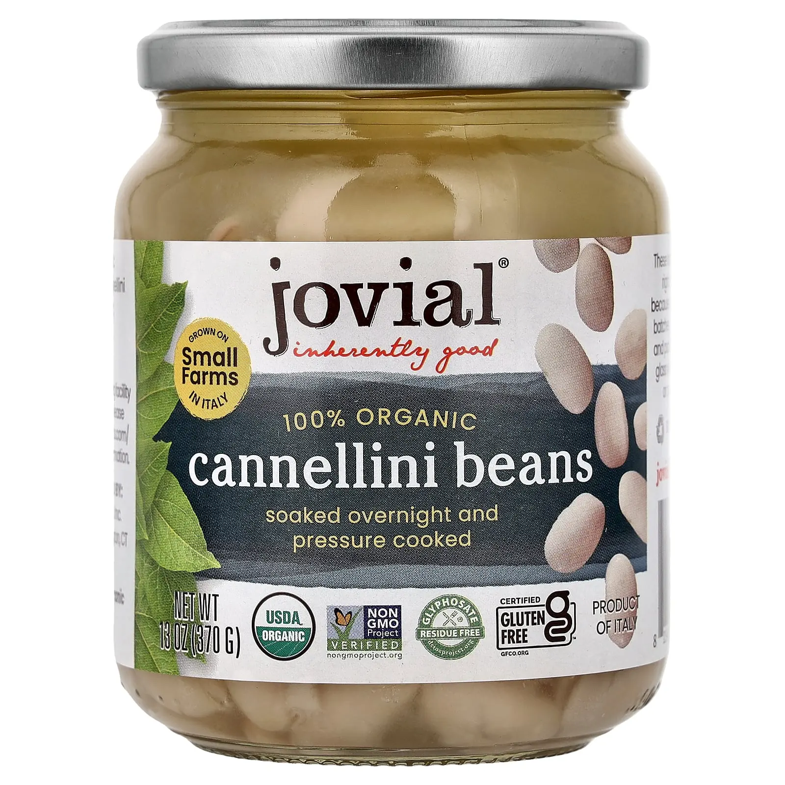 Jovial 100% Organic Cannellini Beans, 13 oz (370 g) Jovial 100% Organic Cannellini Beans, 13 oz (370 g)