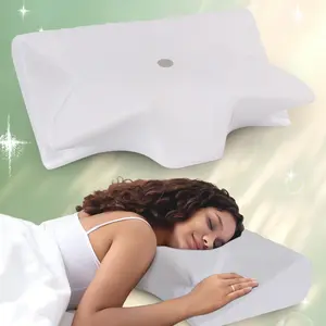 Memory Cotton Pillow, Pure Core, Requires Additional Pillowcase, Ergonomic Design, Provides Comfortable Support, Ideal for Sleep