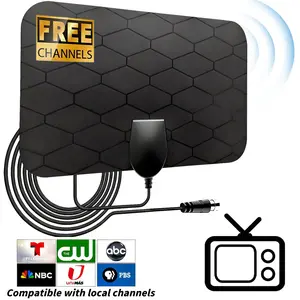 Portable Indoor TV Antenna Digital, 2026 Upgrade Smart Chip, Strong Stable Signal, No Monthly Rental, Suitable for Home, Office, School