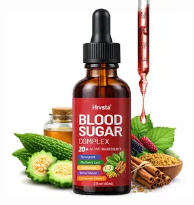 Blood Sugar Support Liquid Drops with Berberine, Bitter Melon & Cinnamon – Herbal Blood Sugar Complex – 60ml