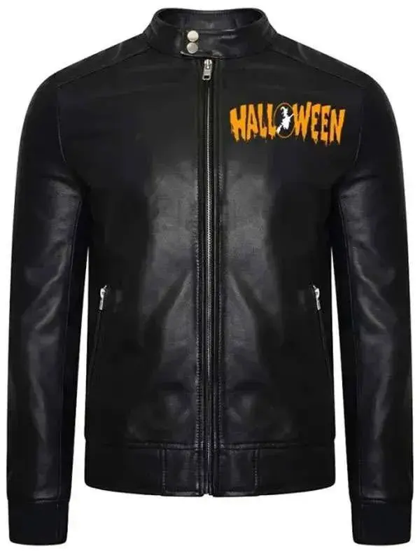 Fame Leather Jackets Men's Vintage Halloween Black Motorcycle Jacket