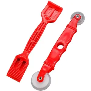 2 Pack Rubber Edge Trim Install Tool Set Seal Strip Setting Stick Closing Roller for Automotive Weather Stripping  Windshield Weatherstrip Boat RV   Window Screen Door Installation