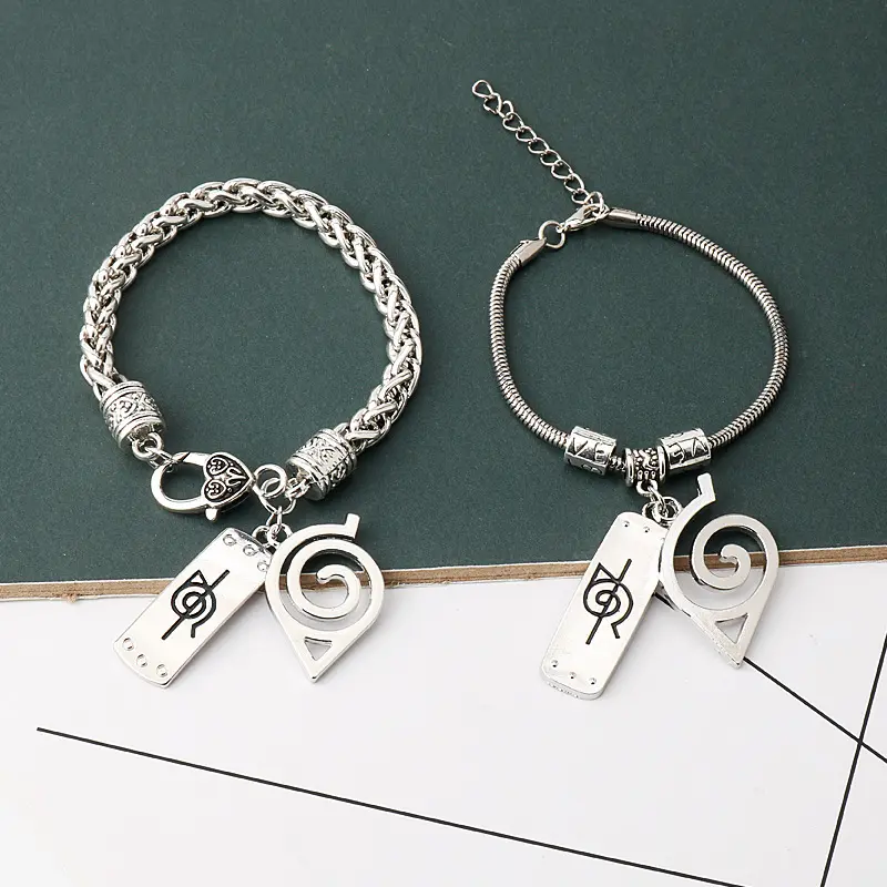 Anime style forehead bracelet, spiral energy! Personalized bond wrist jewelry Perfect gift for couples & besties
