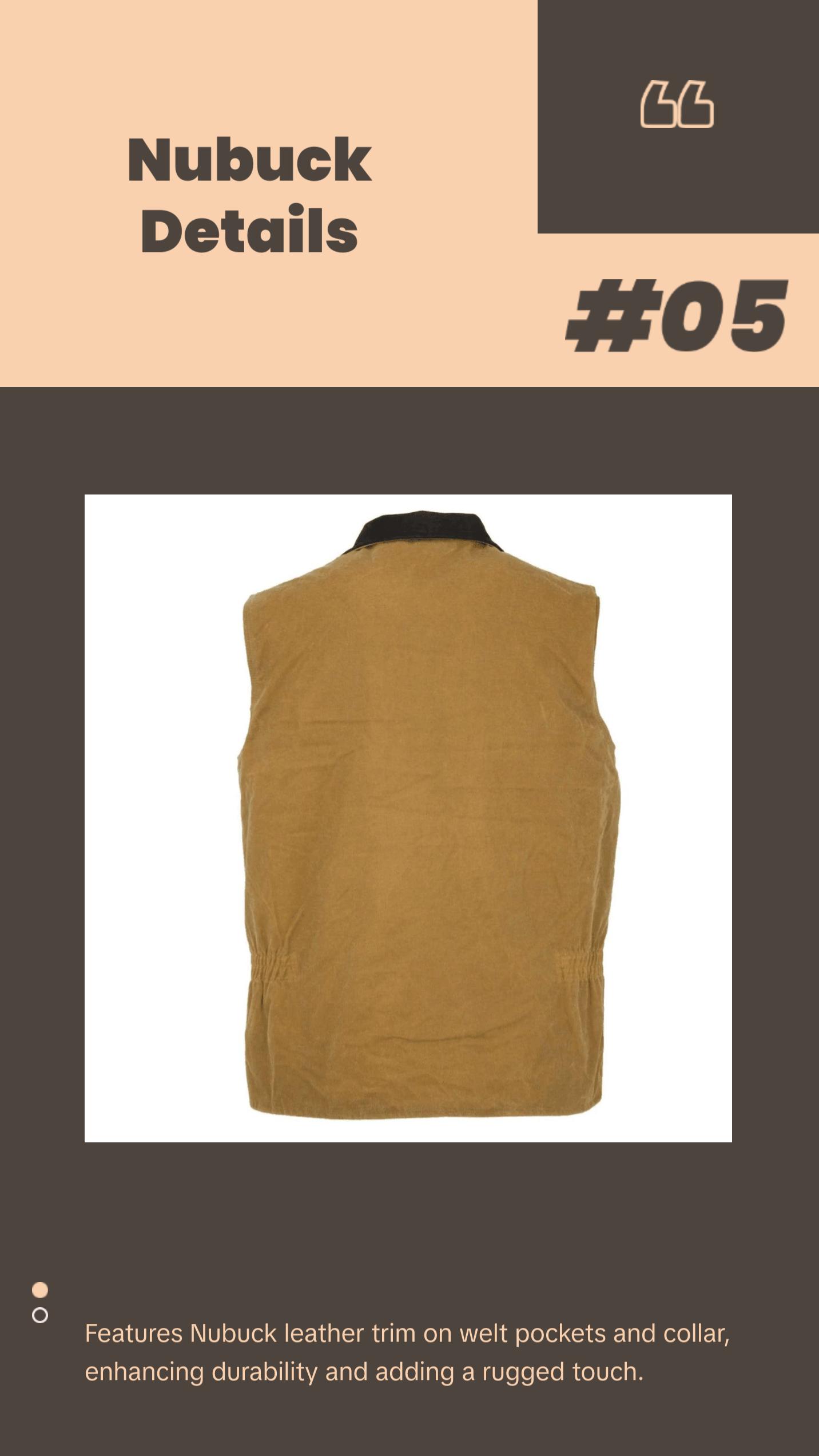 Outback Trading Co Sawbuck Waterproof Bronze Oilskin Vest 2143-FTN