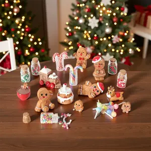 20pcs Dollhouse Mini Christmas Door & Window Models Handmade DIY Simulation Tree Decoration Scene Staircase Accessories for Holiday Cheer