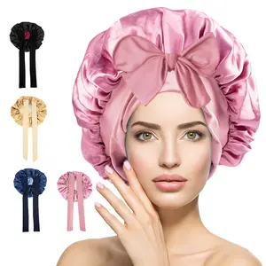 Women Silk Bonnet for Sleeping, Double Layer Satin Bonnet for Curly Hair Protection