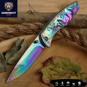 8" Unicorn Style Pocket Razor Knife Outdoor Camping Hunting Durable 3cr13 EDC Folding Compact, Sharp, Versatile Drop Point