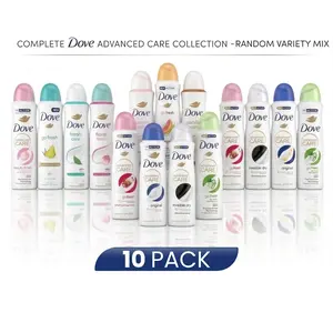 Dove Deodorant Spray Advanced Care Women's Variety Pack 10 Ct  (150ml / 5oz) - 1/4 Moisturizer Cream