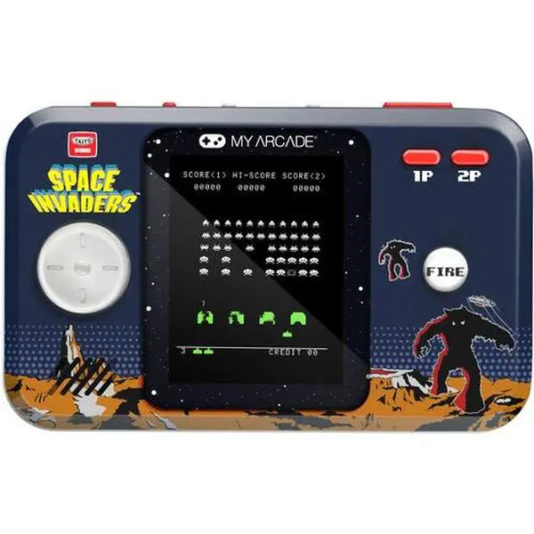 Space Invaders Pocket Player Pro Handheld Portable Gaming System  [PORTABLE MICROE ARCADE PLAYER]