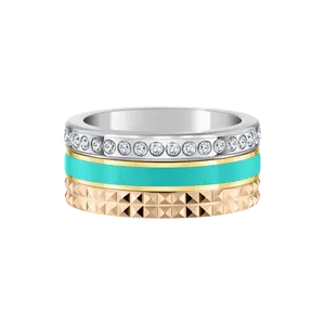 WEWA TUBE TURQUOISE CHIP WITH ZIRCONIA RING