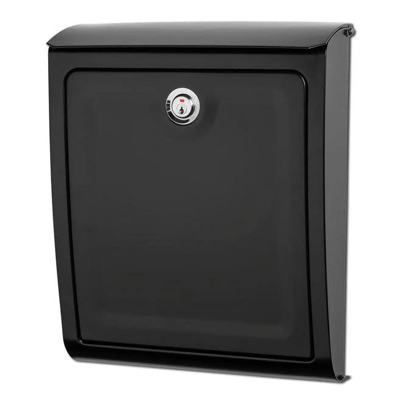 Sienna Locking Wall Mount Mailbox - Black - Medium