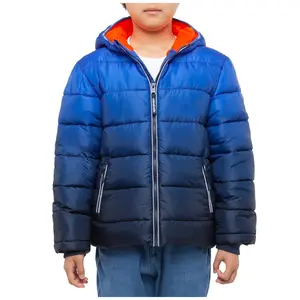 Rokka&Rolla Boys' Heavy Winter Puffer Coat Bubble Jacket-Blue Gradient, size 8