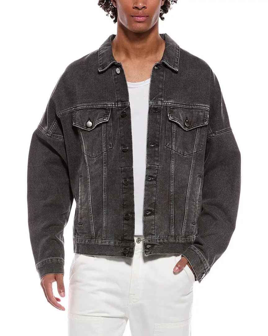 Palm Angels Back Logo Over Denim Jacket