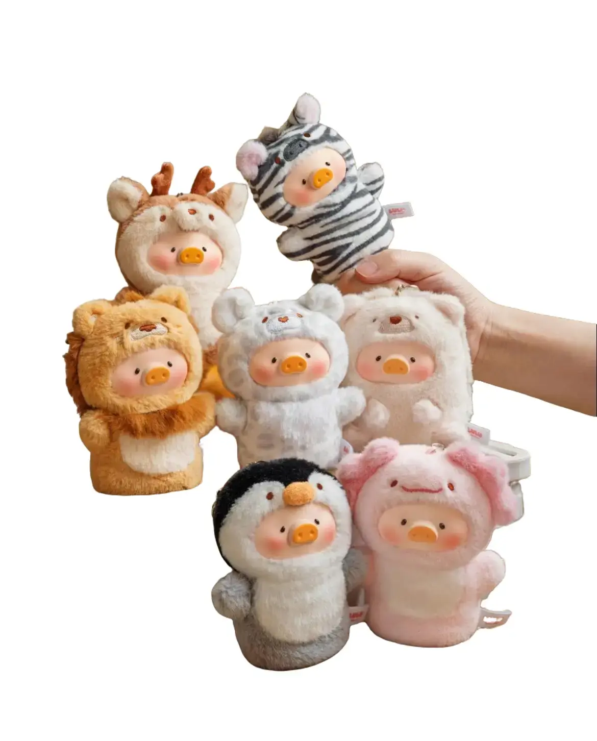 LuLu the Piggy Animal Party Vol. 2 - Cutest Butler PVC Face PlushKey Cover Keychain (Blind Box)