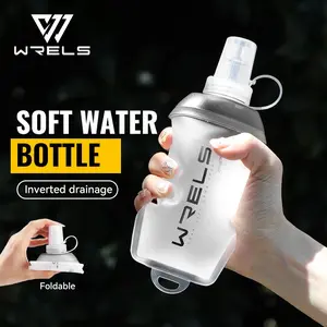 Foldable Sports Soft Water Bottle, 200ML/350ML/500ML, Running Water Bag, Portable Hydration Flask for Outdoor Hiking Cycling Gym Fitness
