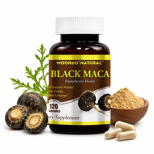 Peru Black Maca 1500 mg 120 Caps Energizing Herb Rich in Saponins