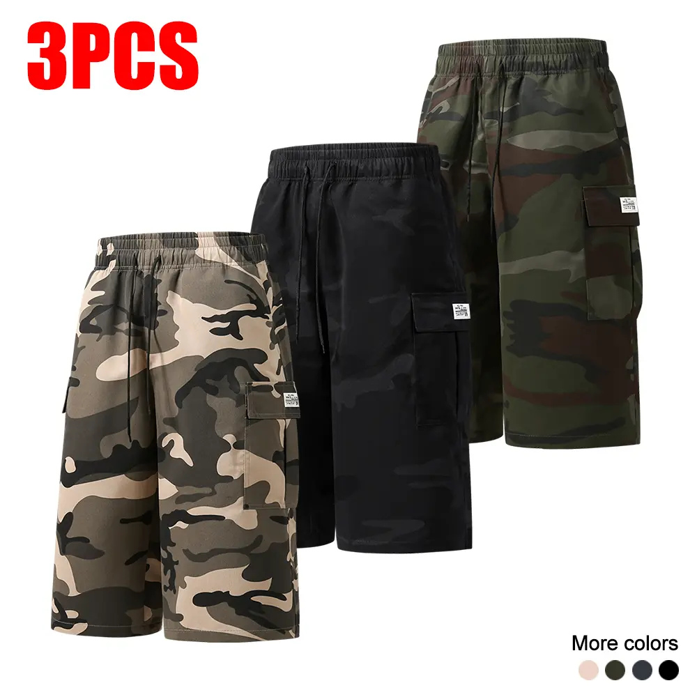 3 Pieces - Khaki + Black + Army Green