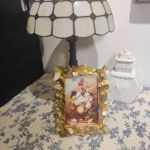 Resin Butterfly  Gold Foil Silver Frame
