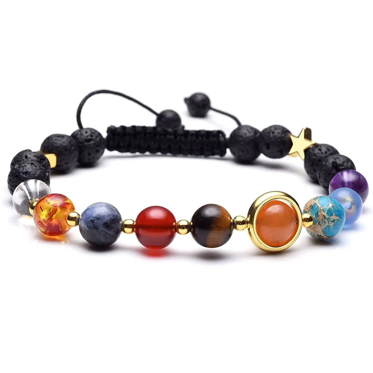 Volcano Starry Sky Weaving Bracelet