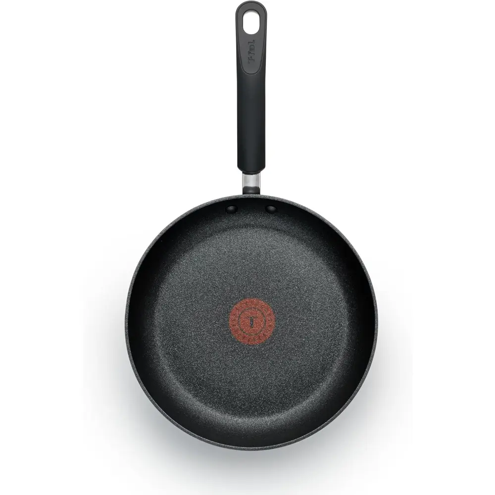 Titanium Advanced Nonstick Thermo-Spot Heat Indicator Dishwasher Safe Cookware Fry Pan, 8-Inch, Black