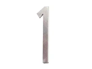 360 stand Stainless Steel Outdoor Mailbox Numbers, SPA-N001SS 4x1.375 in. Individual Weatherproof Mailbox Number with Adhesive Mount