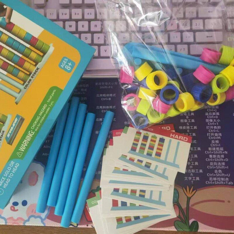 2026 Family Party Activity Fun Supplies - Color Stacking Fun Leisure and Intellectual Activity tools, ideal products for family and friends to gather, enhance feelings, promote communication and enjoy happiness.