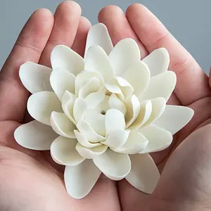 Handmade Lotus Incense Burner, Ceramic Handcrafted Flower, Lotus Incense Holder Decor, Zen Lotus Incense Stick, Home Use Multi-Functional Incense Tray