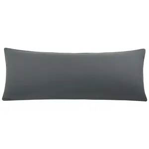 PiccoCasa Brushed Microfiber Body Pillow Cover with Roll Rim, Soft Breathable Body Pillow Pillowcase with Zipper