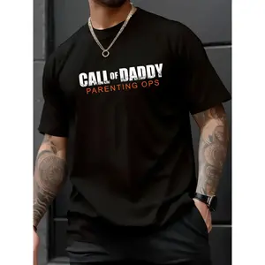 100% Cotton Unisex Gamer Dad Call of Daddy | Call of Dad Parenting Ops T-Shirt - Dad Bod Loading Shirt
