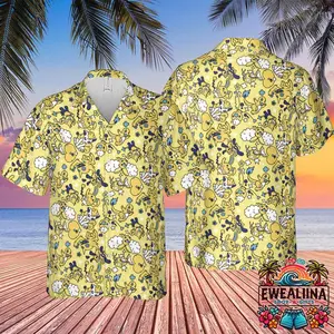 Hawaiian Shirt - Summer Gift for Him, Unisex Hawaiian Shirt – Relaxed Fit for Travel, Party & Daily Wear