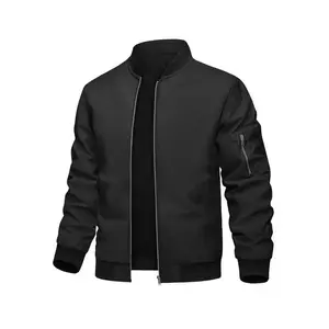 Men's Windproof Waterproof Jacket, Fall Winter Open Front Baseball Coat, Casual Sporty Outerwear for Hiking, Parties, Travel, Cycling